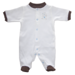 Бебешко гащеризонче с предно закопчаване е предпочитаният модел дрехи за новородените и малките бебета от biobabycare.bg