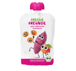 Freche Freunde Био плодова закуска ''Палави приятелчета'' е направена от 100% плодове от biobabycare.bg