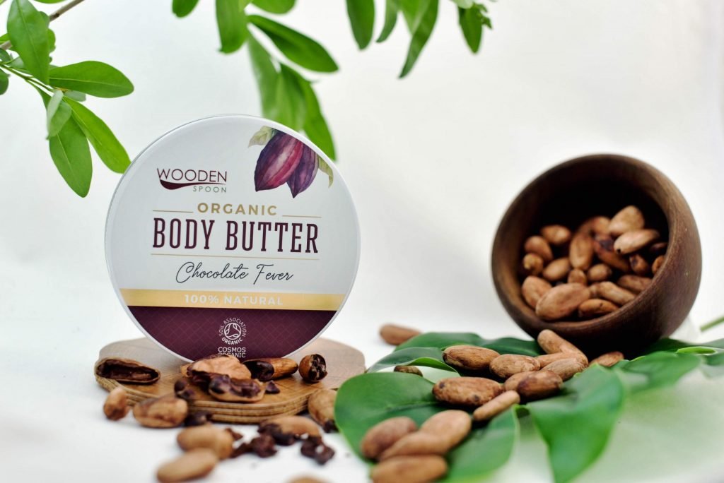 Масло за тяло -Насладете се на това изкушаващо шоколадово масло за тяло с вкусно какаово масло и кокосово масло от biobabycare.bg