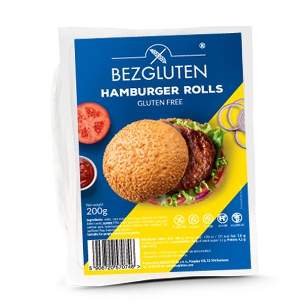 Хамбургер Питки Без Глутен - Хората с непоносимост към глутен могат свободно да се насладят на диета, богата на тъмен и светъл безглутенов хляб oт biobabycare.bg