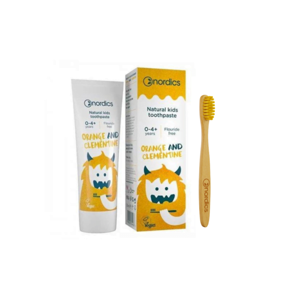 Kids Set Oral Hygiene - Детски комплект от четка и паста за зъби в 9 различни варианта. За ежедневна употреба без флуорид oт biobabycare.bg