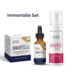 Серията Immortelle съчетава биосертифицирани масла и билкови екстракти, които имат изключително благотворно действие върху кожата на лицето oт biobabycare.bg