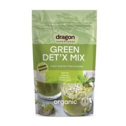 Био Зелен Детокс Микс Dragon Superfoods е грижливо композирана рецепта от четири зелени суперхрани с био качество в помощ на естествените процеси на пречистване в тялото oт biobabycare.bg