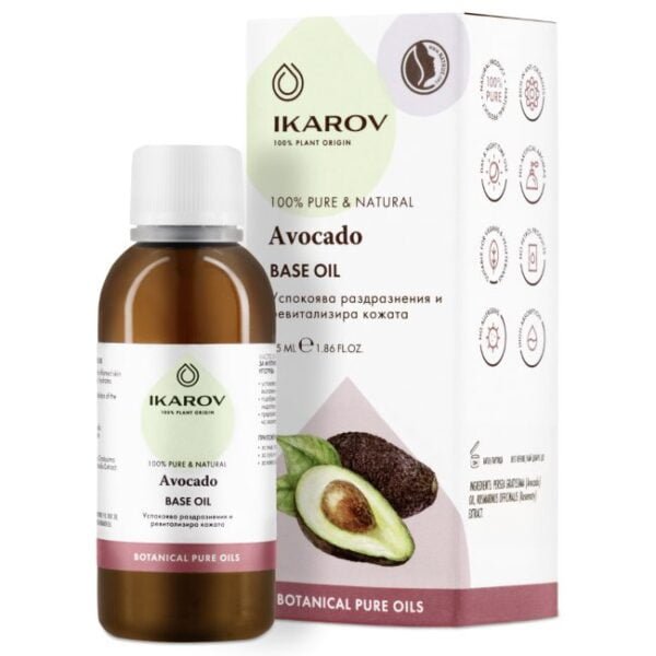 Масло от авокадо успокоява раздразнената и възпалена кожа, като подобрява жизнеността и благодарение на съдържащите се в него витамини А, Д и Е oт biobabycare.bg