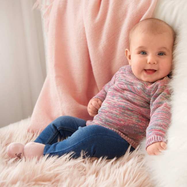 Детски Пуловер Меланж с дълъг ръкав е мека и комфортна дрешка за Вашето дете oт biobabycare.bg