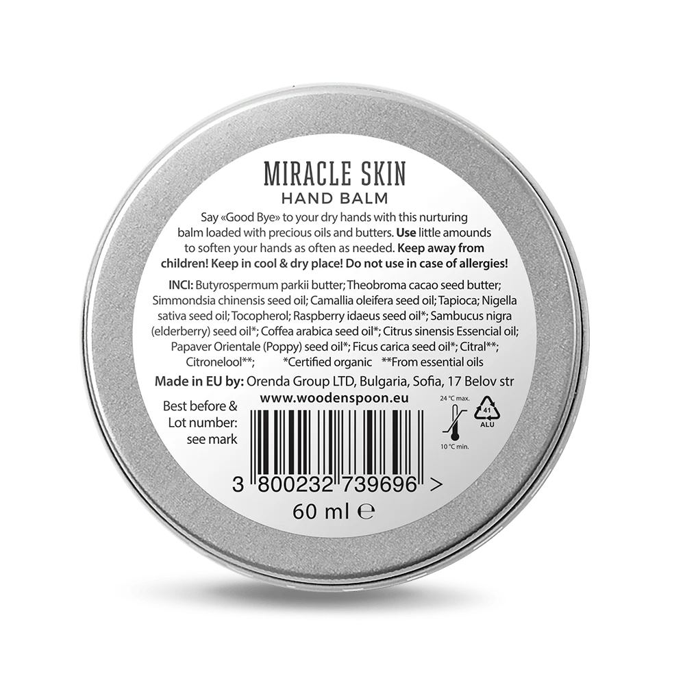 Балсам за ръце Miracle Skin от Wooden Spoon. Нежна и предпазна грижа за ръцете от biobabycare.bg