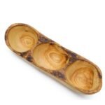 Плато за ордьовър от маслиново дърво - Всички ръчно изработени прибори могат да се използват всекидневно и са идеални за храна