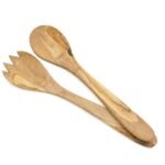 Прибори за салата от маслиново дърво - Всички ръчно изработени прибори могат да се използват всекидневно и са идеални за храна от biobabycare.bg