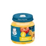 Био пюре-десерт ябълки с бишкоти е с нежна текстура и приятен сладък вкус, предназначено за деца над 7 месечна възраст oт biobabycare.bg