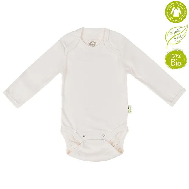Начало 69 Бебешко Боди с Дълъг Ръкав от 100% Органичен Памук в Два Стила oт biobabycare.bg