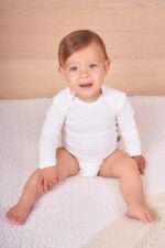 Бебешко Боди с Дълъг Ръкав от 100% Органичен Памук в Два Стила oт biobabycare.bg