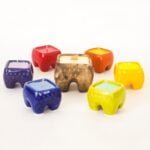 Свещ TEALIGHT - Подходящи за подобряване на настроението! Ръчно изработени керамични съдове за свещи, вдъхновени от култови неолитни предмети от преди 8000 години oт biobabycare.bg