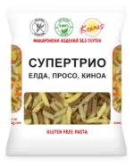 Безглутенова Паста "Супертрио" - Специалистите по хранене използват най-често две думи – полезно и разнообразно oт biobabycare.bg