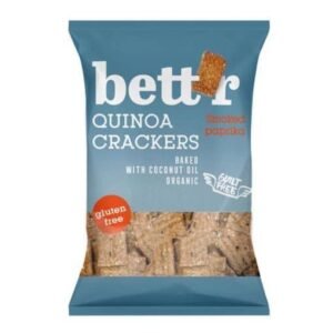 Киноа Крекери с Опушен Червен Пипер Без Глутен 100 гр. - Bett'r