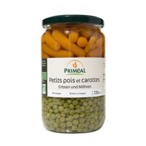 Био Зелен Грах и Бейби Моркови Микс 720 мл. - Primeal