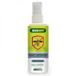 Bug Off Спрей срещу ухапване от насекоми. Препаратът се предлага в три варианта с масло от здравец, масло от евкалипт или масло от цитронела oт biobabycare.bg