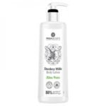 Лосион За Тяло С Магарешко Мляко с 88% натурални съставки. Обогатен с пантенол, алое вера, глицерин и маслиново масло oт biobabycare.bg