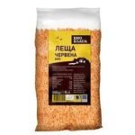 Био Леща Червена е с по-крехки зърна от кафявата леща и е поп улярен продукт в индийската кухня oт biobabycare.bg