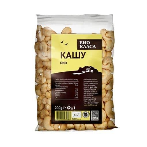 Био Кашу - Кашуто е костилка от индийски плод, подобен на ябълка. Всяка една костилка се обработва и обелва ръчно, за да се извади ядката oт biobabycare.bg