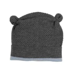 Шапка 100% Мерино В Сиво топли, без да запарва - подходяща за есен, зима и пролет oт biobabycare.bg