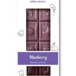 Био Веган Шоколад Боровинка - Нежно усещане за пролетна свежест с вкус на горска синя боровинка oт biobabycare.bg