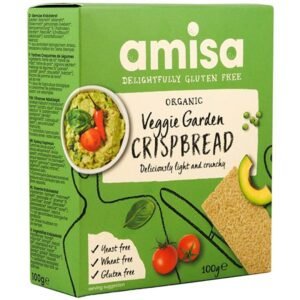 Био Хрупкави Хлебчета с Градински Зеленчуци 100 гр. - Amisa